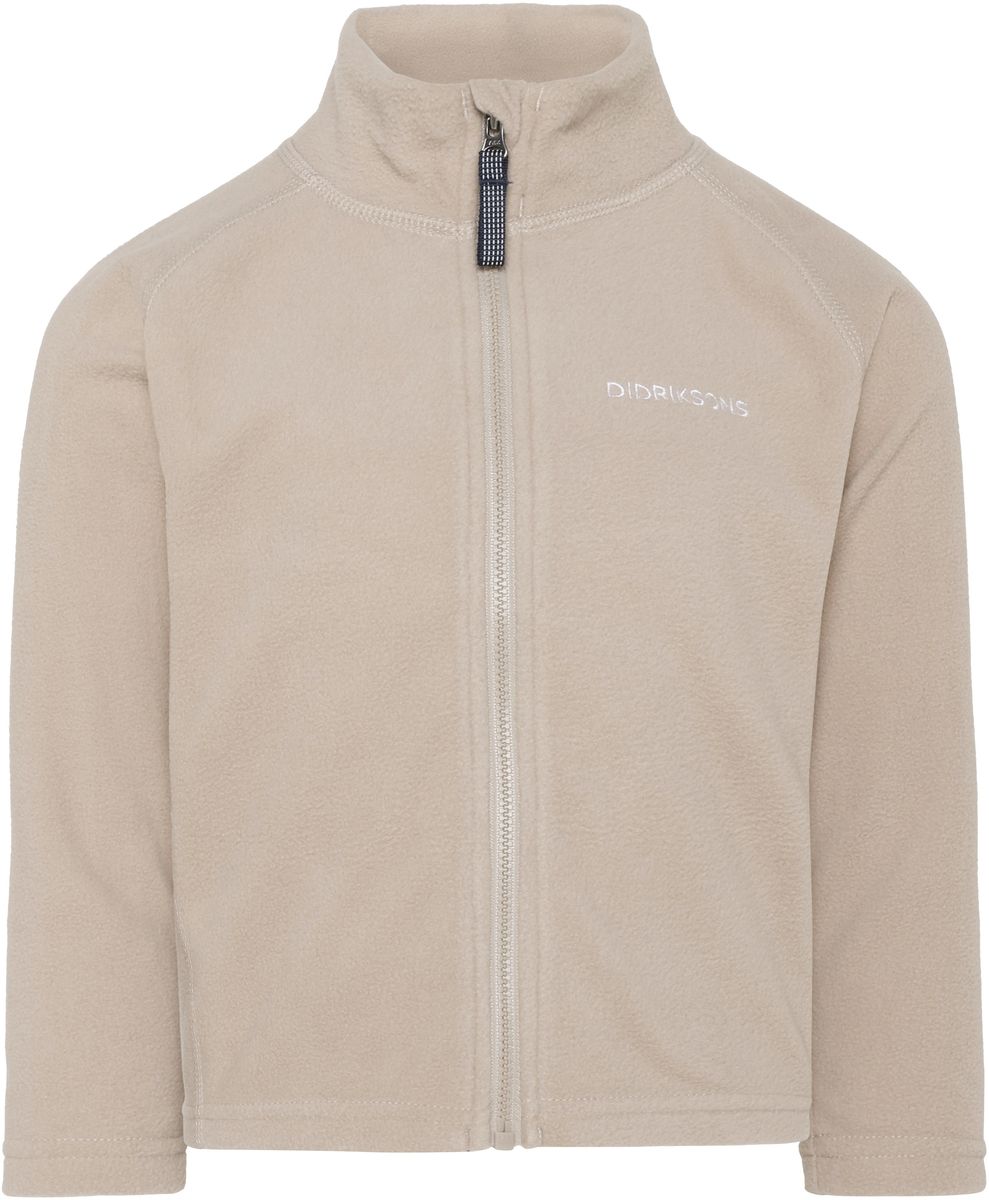 Didriksons Monte fleecejakke med zip - beach beige