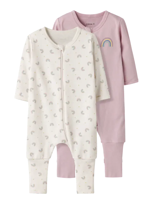 Hovedbilde Name It Rainbows 2-pk pysjamas til baby - ...