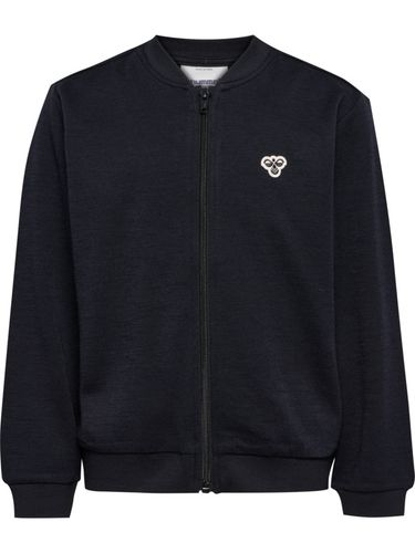 Hummel Bee Jr ull/bomull zip jakke - black