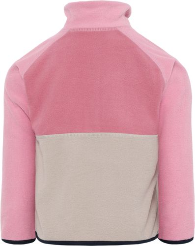 Didriksons Monte Half Button fleecegenser til barn - heather pink