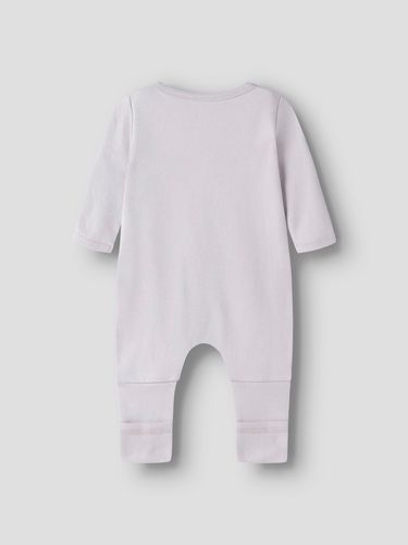 Name It Flower 2-pk pysjamas til baby - jet stream/lilac marble