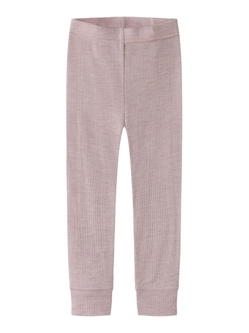 Hovedbilde Name It Wax ull rib leggings til barn - violet ...