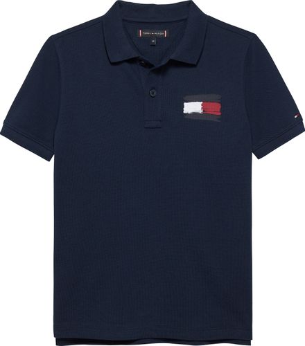 Tommy Hilfiger Flagg Kortermet Polo til barn - sky captein