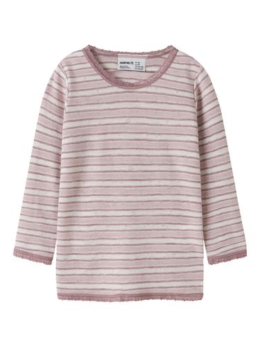 Name It Wang ull Stripe trøye til barn - violet ice/ toadstool