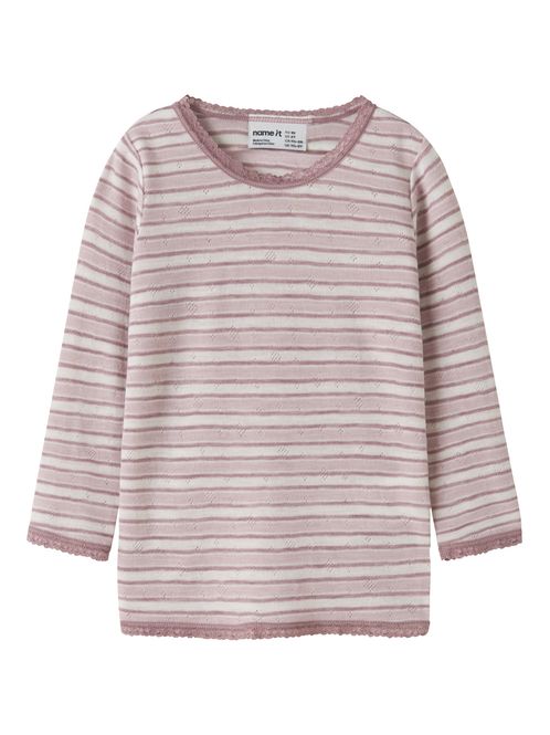 Hovedbilde Name It Wang ull Stripe trøye til barn - violet ...