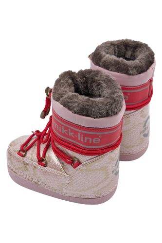 Mikk-Line Snow Boot Glitter polished- adobe rose
