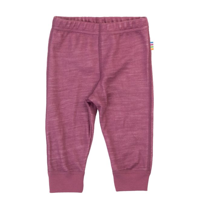 Hovedbilde Joha Solid ull/bambus leggings - bordeaux