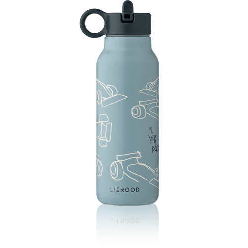 Liewood Falk flaske 350 ml - race cars / beach blue