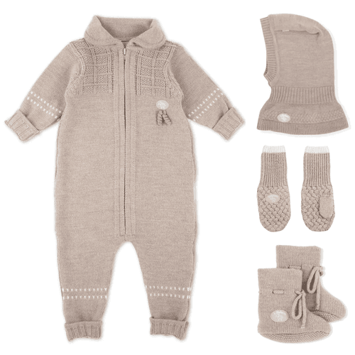 Pakkedeal - Lillelam Classic Sett m/balaclava, Beige