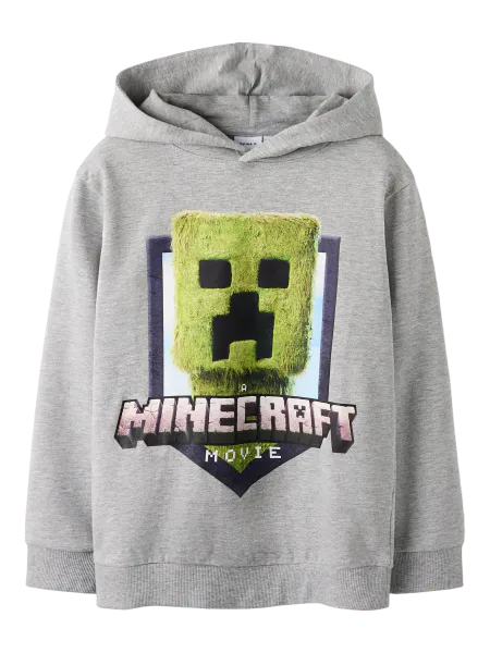 Hovedbilde Name It Minecraft hettegenser - grey melange