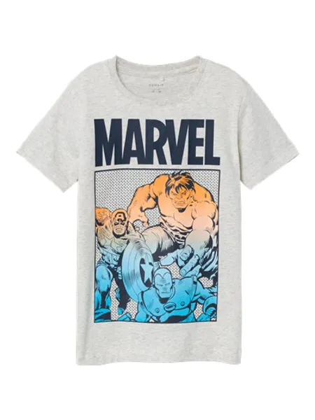 Bilde av Name It France Marvel t-skjorte - light grey ...