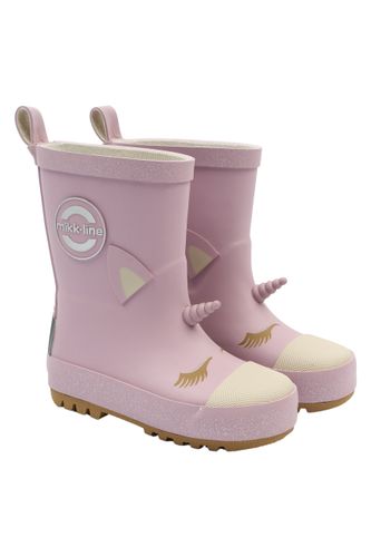Mikk-Line 3D Unicorn Gummistøvler til barn - mauve shadows