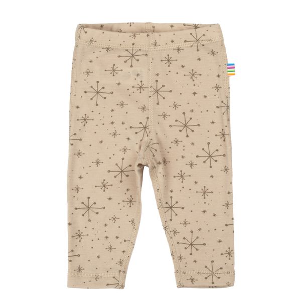 Hovedbilde Joha Handdrawn Snowflake ull leggings - beige