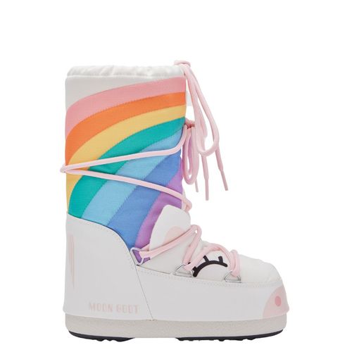 Moon Boot Icon Unicorn til barn - white multicolor