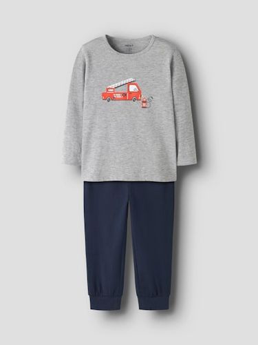 Name It Brannbil pysjamas til barn - grey melange