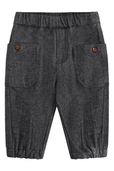 Hovedbilde Hust & Claire Tue Herringbone penbukse til barn - ...