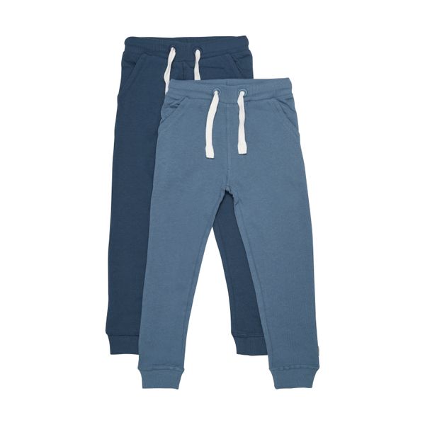 Hovedbilde Minymo Basic Joggebukse 2-pk til barn - new navy