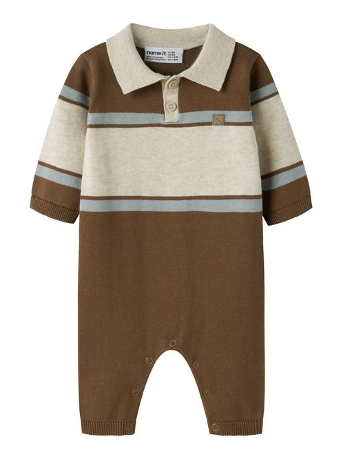 Hovedbilde Name It Ral strikket polo heldress - sepia